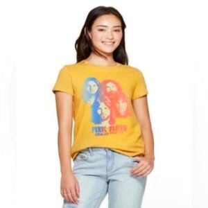 Junk-food Pink Floyd T-shirt Animals Tour 77 Women's Size Medium Yellow